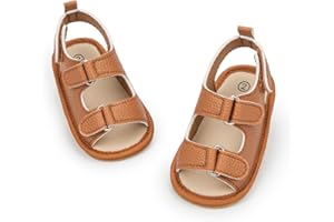 HsdsBebe Infant Baby Boys Girls Summer Beach Sandals Breathable Athletic Anti-slip Soft Sole Newborn First Walker Crib Shoes