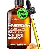 100% Pure Frankincense Essential Oil for Skin &amp; Diffuser - 4 Fl Oz | Frankincense Oil for Face, Hair, Meditation &amp; DIY, Resinous Earthy Aroma for Relaxation, Aromatherapy Grade Oil - Gya Labs