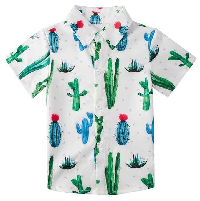 Little /& Big Boys Button Down Shirts Hawaiian Aloha Short Sleeve Party Camp Holiday Casual Novelty Dress Shirt Size 2-14T