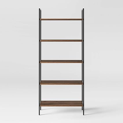 loring 5 shelf bookcase