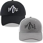 Mr Mrs 2026 Trucker Hats for Men Women, Adjustable Cotton Embroidered Couple Snapback Baseball Cap