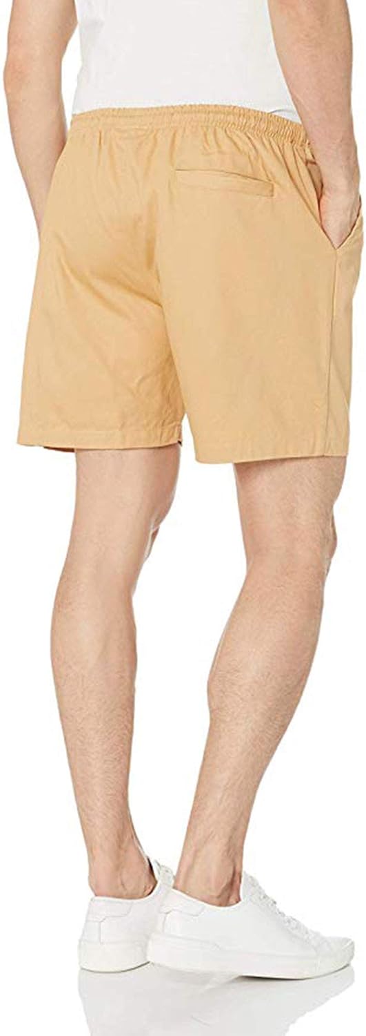 mens shorts with elastic waist and drawstring