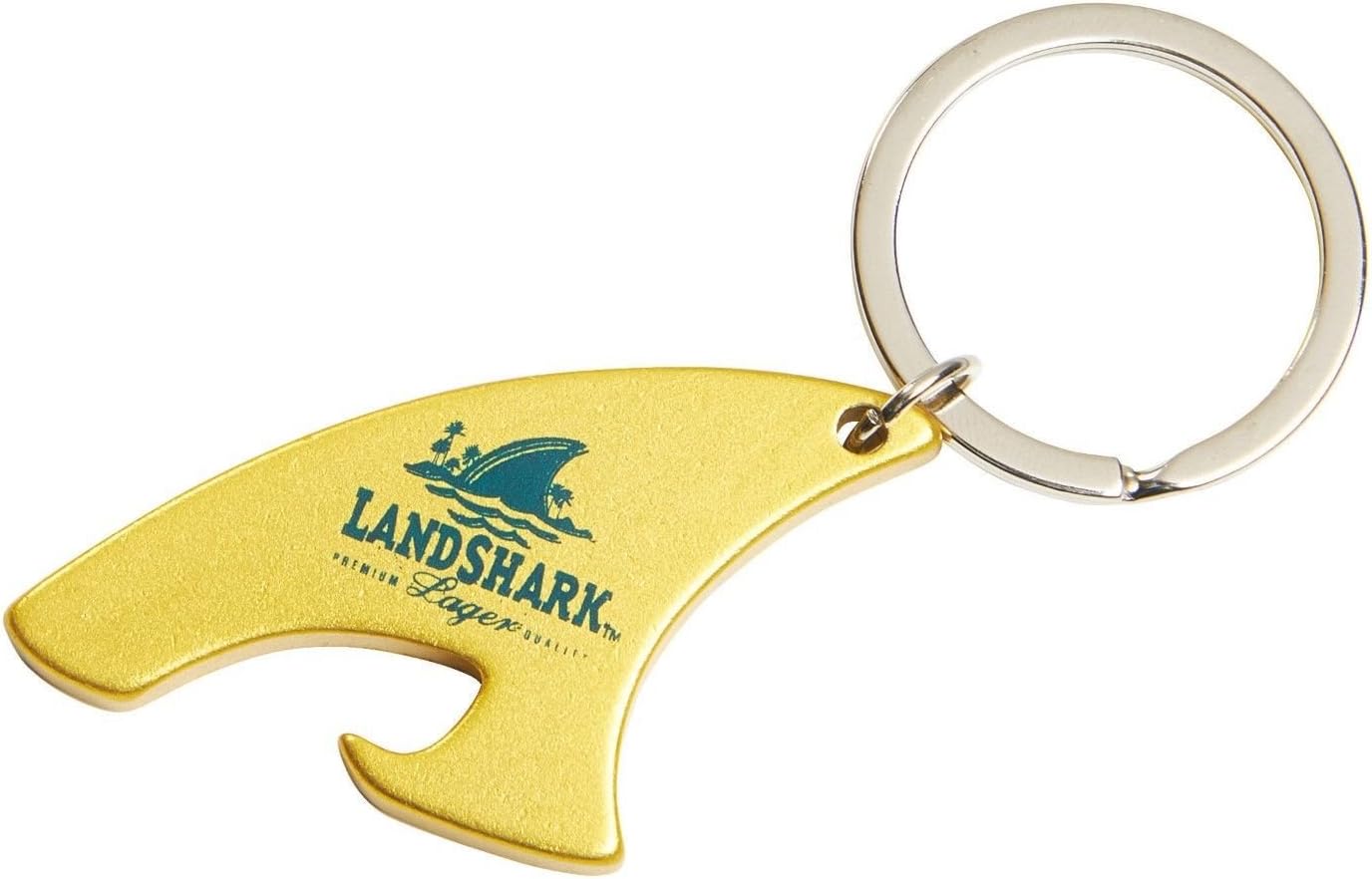 Landshark Shark Fin Metal Bottle Opener Keychain
