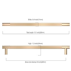 Asidrama 10 Pack 9 Inch(228mm) Gold Cabinet Pulls