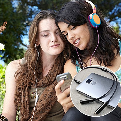 Headphone Splitter, Archeer 4 Poles 3.5mm Y Splitter Stereo Audio Cable