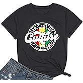 Juneteenth Shirts Women Do It for The Culture Black History Letter Graphic Shirt Juneteenth Black History Month Tops