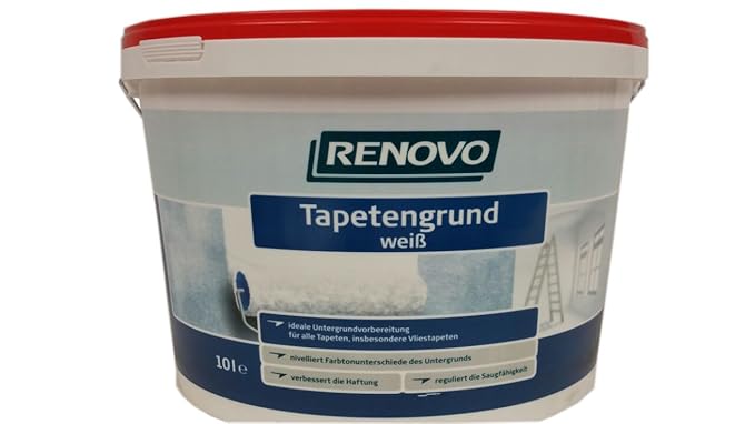 Renovo Tapetengrund Weiß 10 Liter