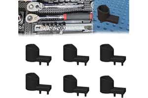 3/8" Ratchet Holder for Tool Grid Storage System 6 Pack,Secure Ratchet Organizer for Tool Boards,Workshop Tool Holder for Eff