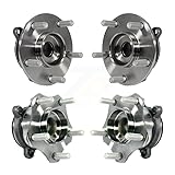 Front Rear Wheel Bearing & Hub Assembly Kit For
