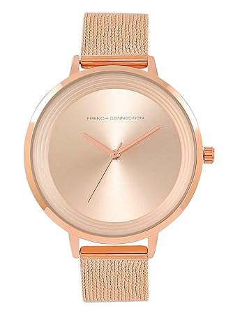 French Connection Analog Rose Gold Dial Women's Watch-FCN0001F