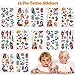 Qunan 84 Pcs Mermaid Party Favors Supplies Mermaid Tail Necklace Mermaid Bracelet Rings Hair Clip Sticker Gift Bag Mermaid Accessories Kit for Girls Mermaid Party Supplies