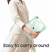 FINTIE Hybrid Case for iPad Air 11 M4/M3/M2 Green with Pencil Holder & Stand view 9