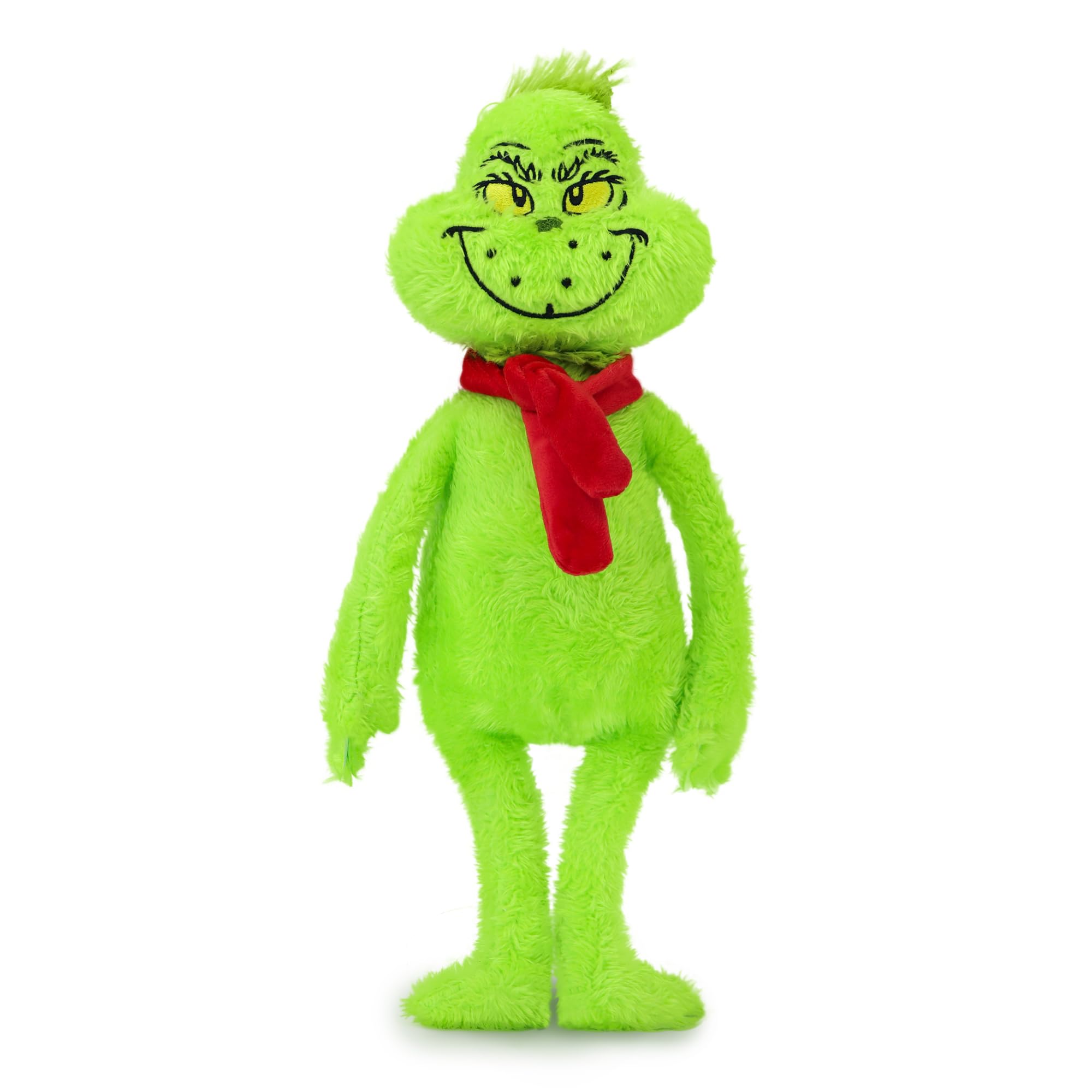 Photo 1 of 11.8-Inch Mischievous Green Christmas Plush, Fun Gift-Stealing Character for Kids, Perfect Holiday Decoration for Homes and Trees