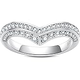 AnuClub Moissanite Engagement Rings 3.55/4.08cttw D Color VVS1 925 Sterling Silver Crown Wedding Promise Wedding Eternity Band Rings for Women with Certificate