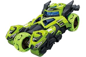 MING YING 66 Pull Back Cars Toys, Pull Back Vehicles Motorcycle Launcher Toy Die-cast 3 in 1 Catapult Race Trinity Chariot (Green)