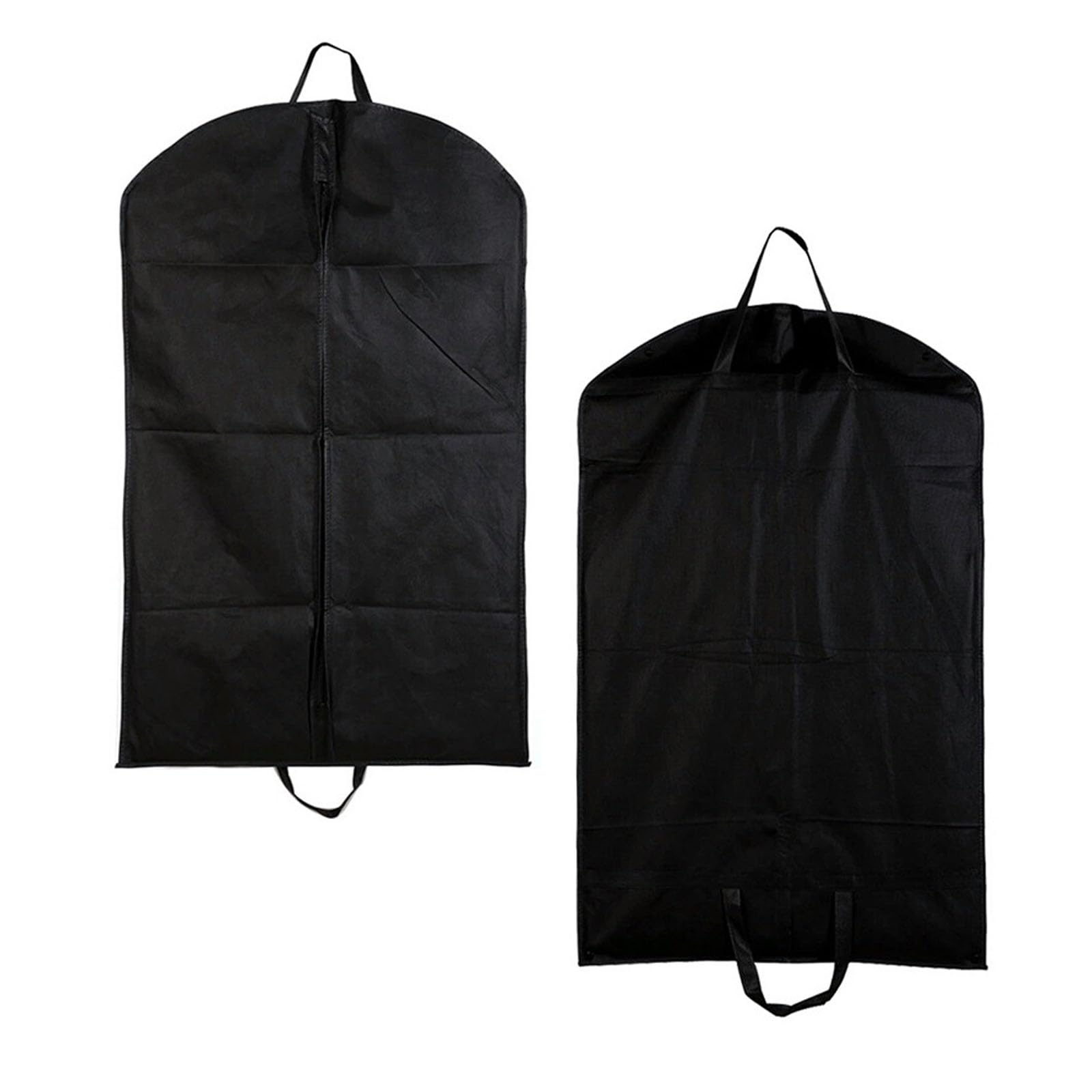 2Pcs Suit Bag,Black Suit Carriers for Men for Travel,Which Dust Cover and Reusable for Suits and Coats,Zipper Garment Bag,Breathable Suit Bag Perfect for Travel or Home.
