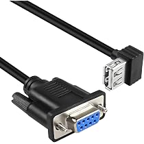 Câble Série DB9 Femelle-Femelle Null Modem - 3 Mètres, Noir - Pour Communication RS232 Entre Appareils