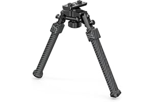 CVLIFE Carbon Fiber Bipod for Rifle Bipod for M-Rail Sling Stud Picatinny Stable Adjustable for Hunting and Shooting
