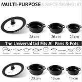 Anaeat Silicone Universal Lid for Pots and Pans 16–28 cm Glass Cover view 4