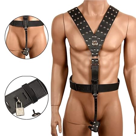 Harness Bondage Band, Männlich Cock Käfig Mit Schloss, Paar BDSM Master Series Bondage Sexspielzeug