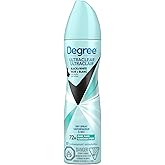 Degree UltraClear Black+White Antiperspirant Deodorant for 72H Sweat & Odour Protection Pure Rain goes on instantly dry, 107g