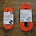 Otimo 50 Ft 16/3 SJTW Orange, Outdoor Extension Cord - 3 Prong Ground Plug, 13A 1625W, Water & Weather Resistant, Flame Retardant