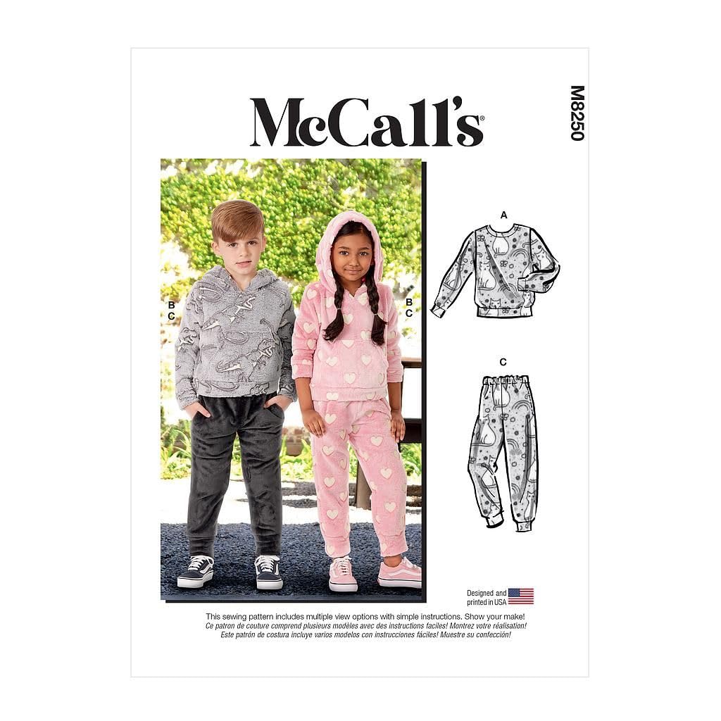 McCall's Sewing Pattern M8250A Child Sportswear