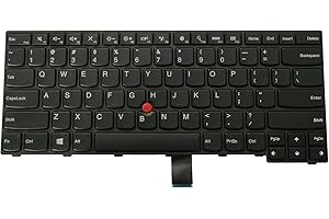 AUTENS Replacement US Layout Keyboard (1 Year Warranty) for Lenovo ThinkPad E450 E450c E455 E460 E465 W450 Laptop No Backligh