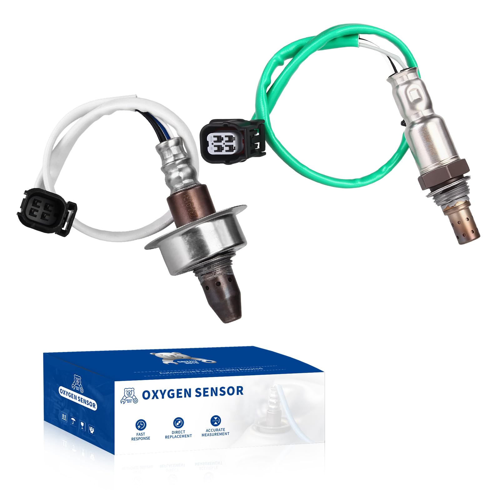 Photo 1 of O2 Oxygen Sensor Upstream and Downstream for ILX 2.4L L4 2015 2016 2017 2018 2019 2020, for Honda Accord 2.4L L4 2013 2014 2015 2016 2017, O2 Sensor Replace 234-9131 234-4574 2Pcs