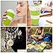 CREATELIFE Collapsible Travel Cup - Multifunctional Silicone Folding Camping Cup Sport Bottle with Lids - Expandable Scald-Proof Drinking Cup - BPA Free, Portable Bottle (Green)