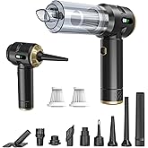 Higoom Cordless Handheld Car Vacuum Cleaner,Rechargeable Portable Lightweight Dust Blower,22000PA Powerful Suction Mini Vacuum Cleaner for Deep Cleaning of Home,Car and Pet Hair(Black-Gold)