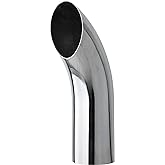 Chrome Exhaust Pipe 5"DIA, 18" Length Curved