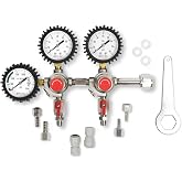 SPARC Premium Dual CO2 Regulator for Kegerator, Double Tap C02 Regulator | - for Kegs, Draft Beer, Soda, Kombucha - CGA320 - 2YR USA Warranty - Gen 2
