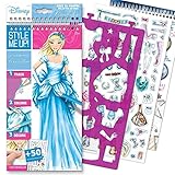 Style Me Up - Disney Cindrella Coloring Book - Girls Sticker Activity Book - Fashion Design for Kids - SMU-2103