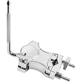 GOGHOST Cowbell Mount for Drum Set, Cowbells Cymbal Clamp (L-Rod) | Zinc Alloy Tom Mounts Percussion Mounting Bracket for Cow bell, Jam Blocks, Tambourines and Electronic Pads to A Stand