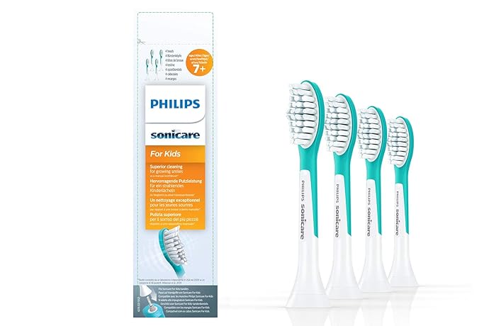 金盒特价 Philips 飞利浦 Sonicare HX6044/33 儿童牙刷替换刷头*4个装 ￥107 中亚Prime会员凑单免运费直邮到手约￥118
