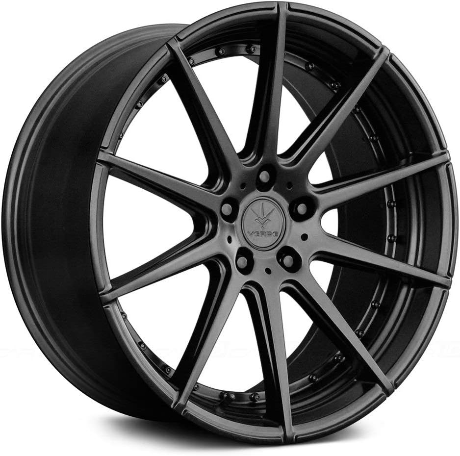 Verde Custom Wheels V20-2296538B Satin Black 22X9 +38MM Insignia