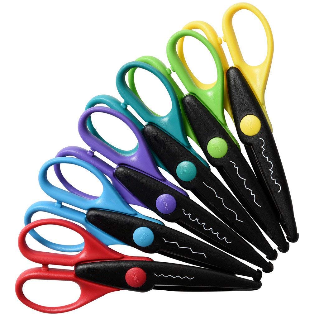 Zink 6 Colorful Decorative Edge Scissor Set for Photo Projects