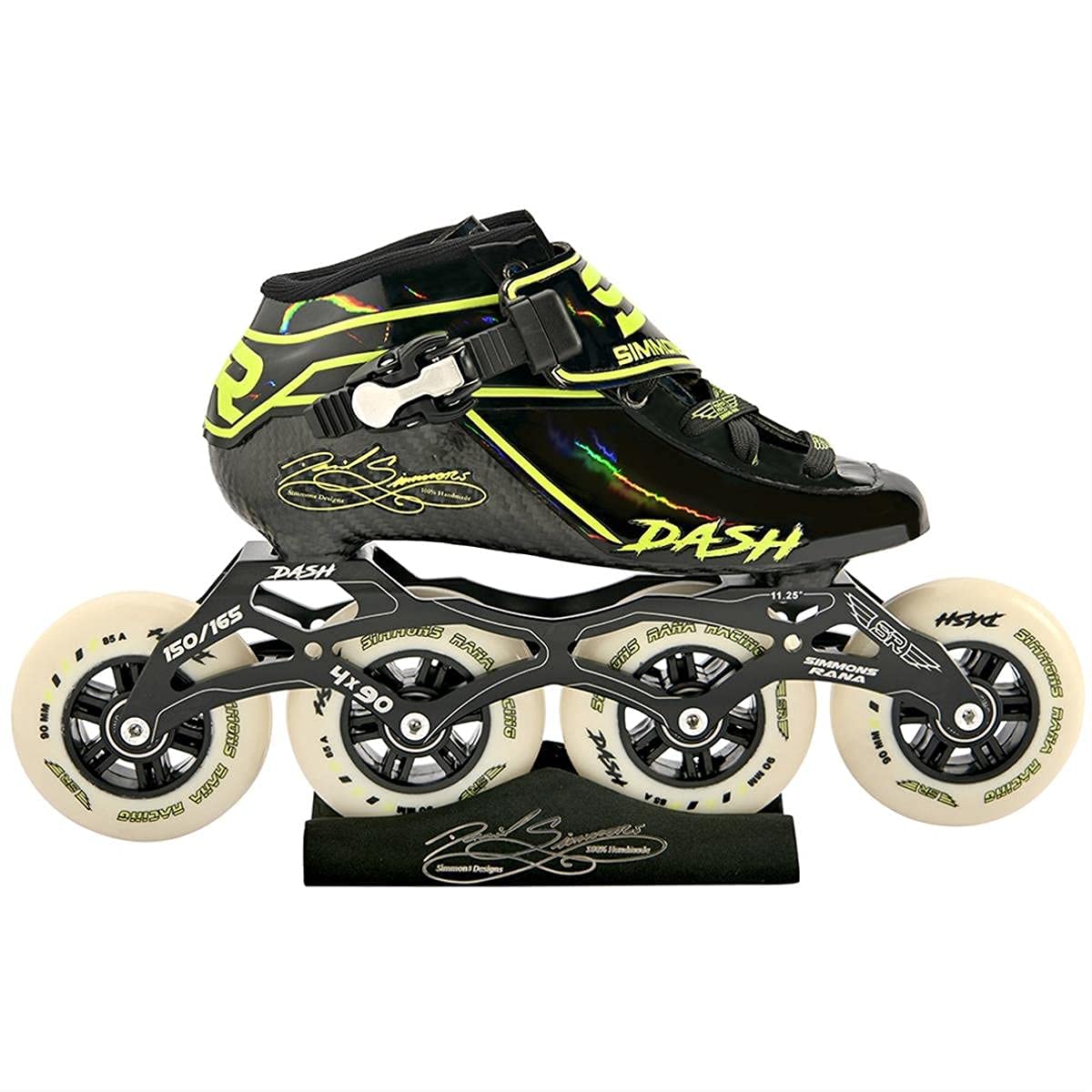 Buy Simmons Rana Racing 4 x 90 Dash Inline Speed Skates Complete