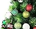 iPEGTOP Christmas Balls Ornaments - 24ct Shatterproof Glitter Swirl Color Painting Ball Baubles for Holiday Wedding Party Christmas Tree Decorations - Red Green and White -70mm/2.76
