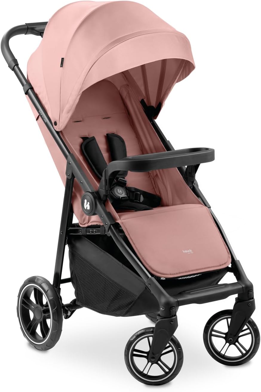 hauck Shop N Care Dark Pink Lightweight Pushchair 8.5 kg One Hand Fold