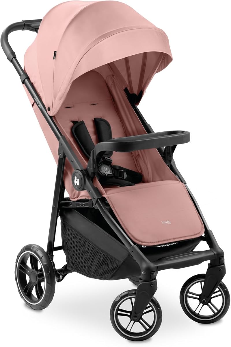 hauck Shop N Care Dark Pink Lightweight Pushchair 8.5 kg One Hand Fold