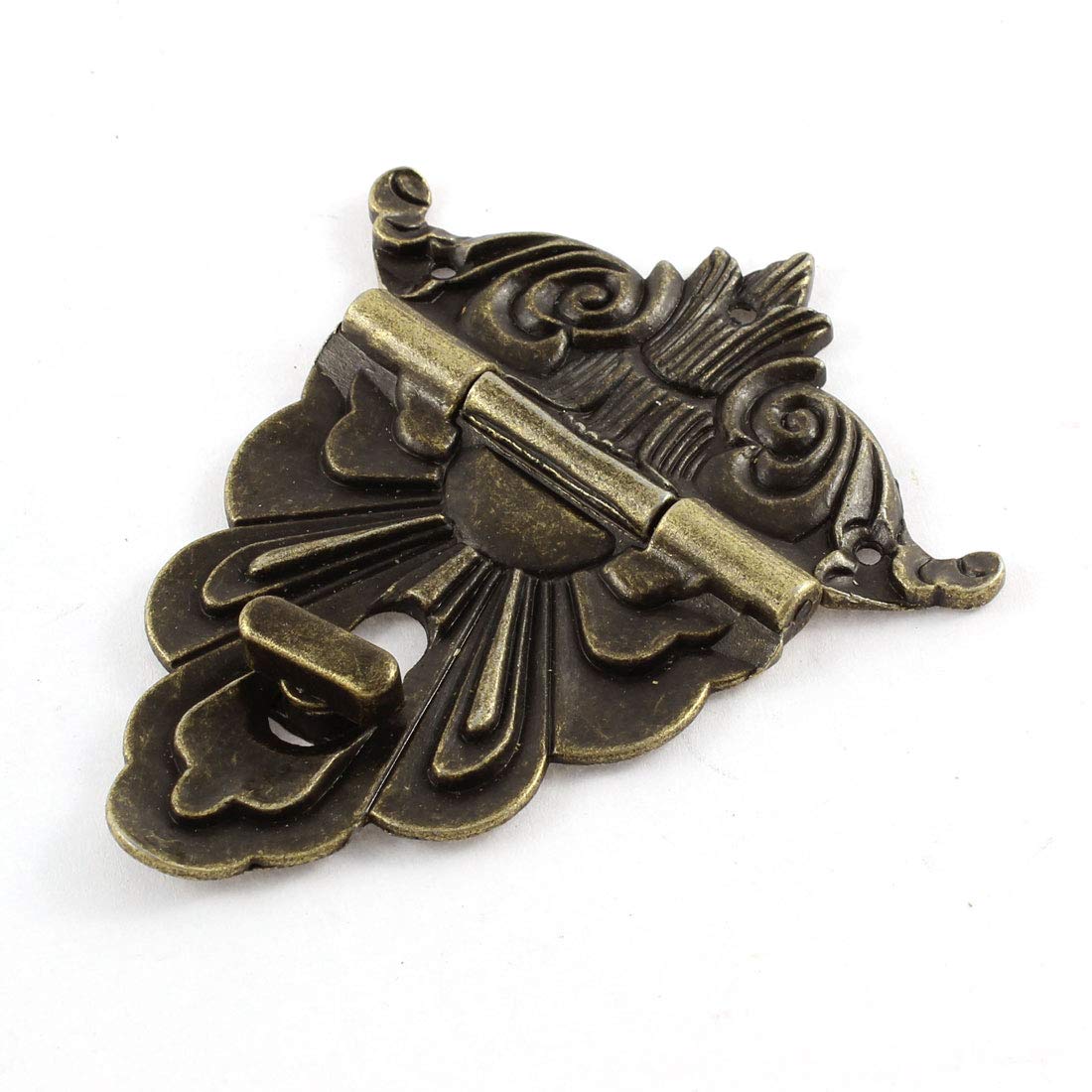 Sourcingmap 100mmx80mm Retro Style Jewelry Box Drawer Decorative Hasp Lock Latch