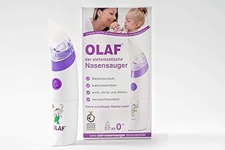 OLAF der elefantastische Nasensauger I MEDIZINPRODUKT mit 4 Awards, die DEUTSCHE MARKE I Elektrischer Baby Nasensauger sanft & zuverlässig für Babys und Kleinkinder I Ideal für die Erstausstattung