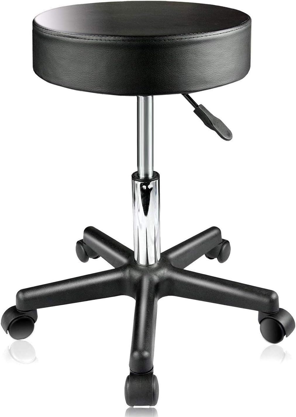 PARTYSAVING Supportive Adjustable Hydraulic Rolling Swivel Stool for Massage and Salon Office Facial Spa Medical Tatoo Chair Cushion & Wheels – Extra Large, APL1159: Kitchen & Dining