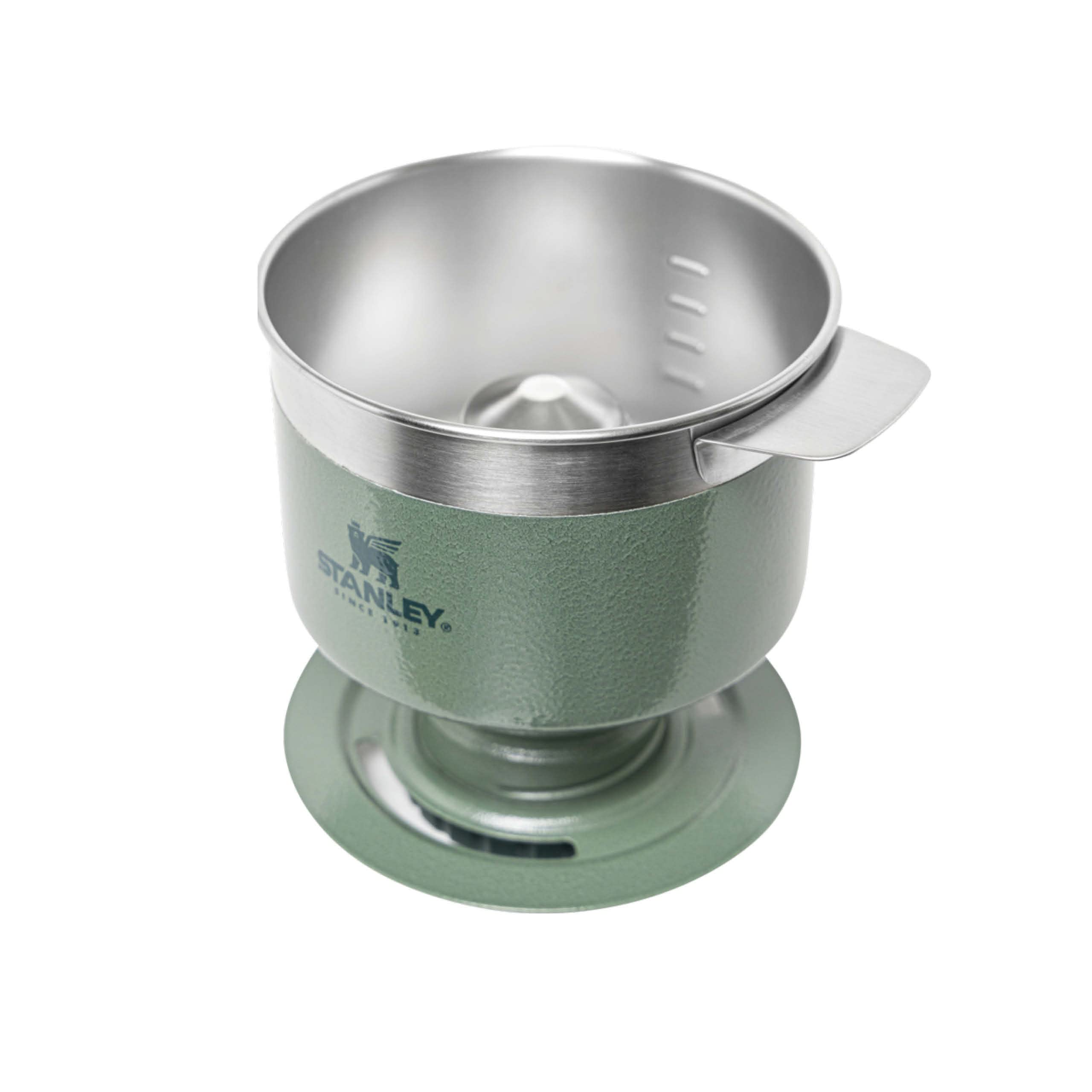 Stanley 1913 Perfect Brew Pour Over - Makes 1-6 Cups - Reusable Filter - No Disposable Paper Filters Needed - Compatible with Stanley 1913 Bottles - BPA-Free - Easy-Clean Stainless Steel - Green