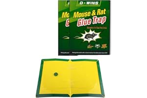 Mouse & Rodent Glue Boards – Heavy-Duty Sticky Boards with Non-Toxic Glue – Easy to Set, Indoor Pest Control (2)