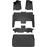 Binmotor-Floor Mats & Cargo Liner for Dodge Grand Caravan 2011-2021, 7 Passenger, All Weather Mats Grand Caravan Cargo Trunk Mat, Floor Liners Car Mats Accessories for Grand Caravan