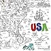Great2bColorful Coloring Poster (3 Sizes~2 Paper Choices) - Coloring America with State Trivia (24