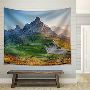 Dolomites Landscape - Fabric Wall Tapestry Home Decor - 51x60 inches